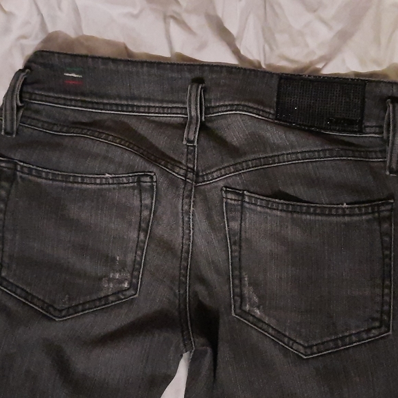 Diesel distressed denim jeans grey/black size 25 x 32 - Picture 4 of 7